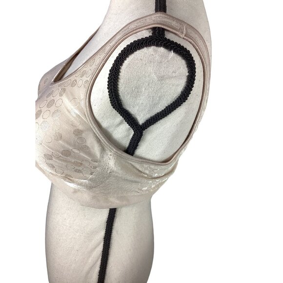 Bali Sports Bra * XL* Taupe  * Nylon spandex *Sissy *EUC - Picture 7 of 8